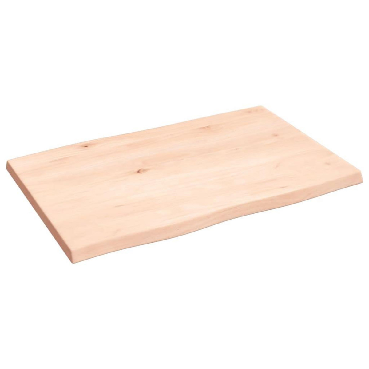 VIDAXL Dessus de table bois chene massif non traite bordure assortie