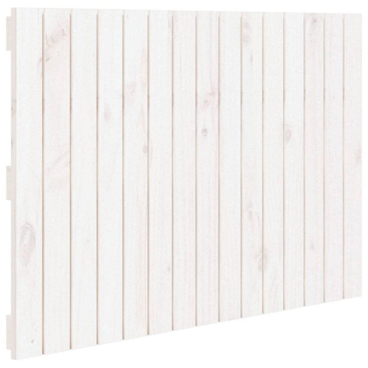 VIDAXL Tete de lit murale Blanc 95,5x3x60 cm Bois massif de pin