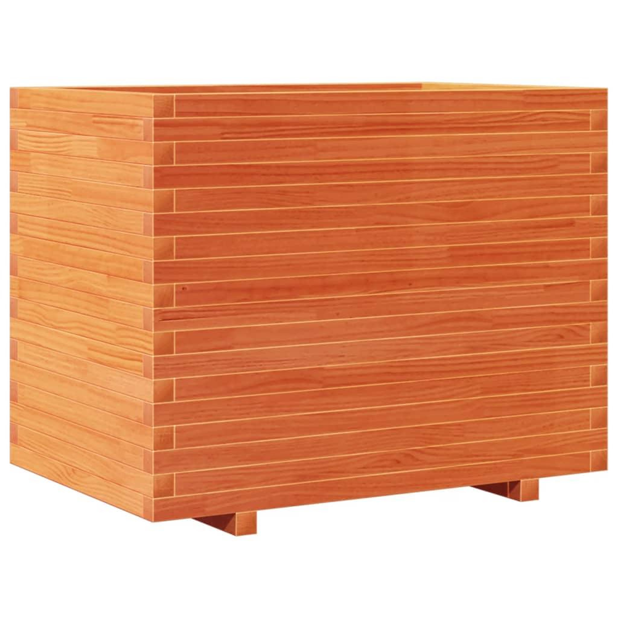 Voir la diapositive 2 : VIDAXL Jardiniere cire marron 90x60x72 cm bois de pin massif