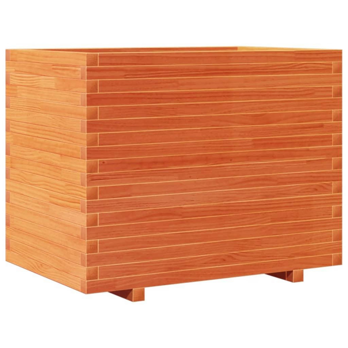 VIDAXL Jardiniere cire marron 90x60x72 cm bois de pin massif