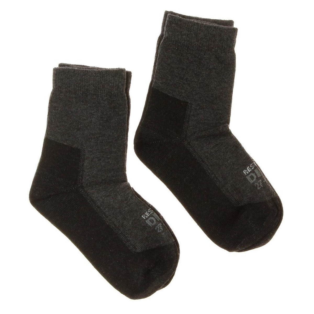 DIM Chaussettes Gris/Noir à Motifs Fille Dim Fantaisie