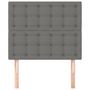 Voir la diapositive 3 : VIDAXL Tetes de lit 2 pcs Gris fonce 80x5x78/88 cm Tissu