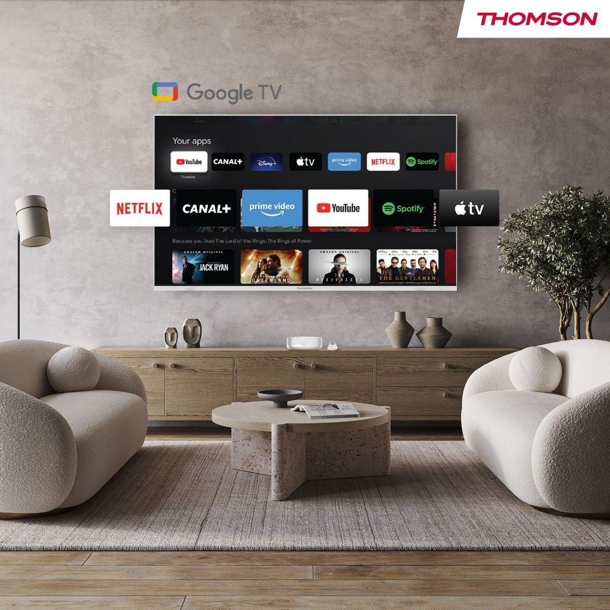 THOMSON Passerelle multimédia 270W Box 4K Plus avec Google TV