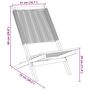 Voir la diapositive 6 : VIDAXL Chaises de jardin lot de 2 gris bois d'acacia et polypropylene