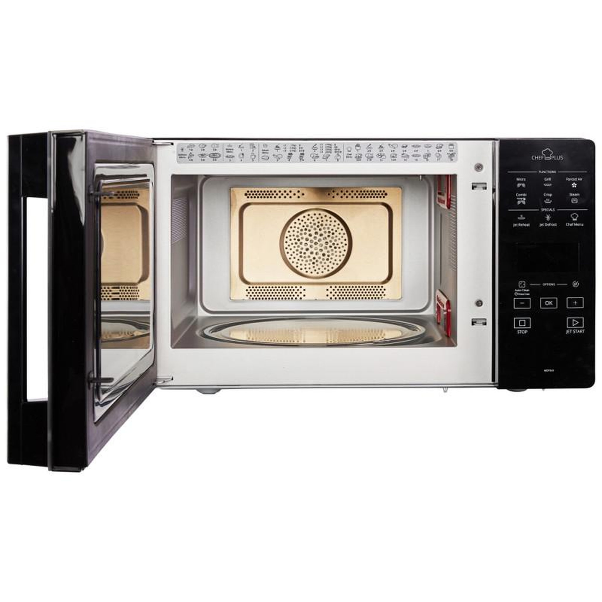 Voir la diapositive 4 : Whirlpool Micro ondes combiné Whirlpool MCP349BL