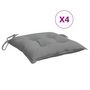 Voir la diapositive 2 : VIDAXL Coussins de chaise lot de 4 gris 50x50x7 cm tissu oxford