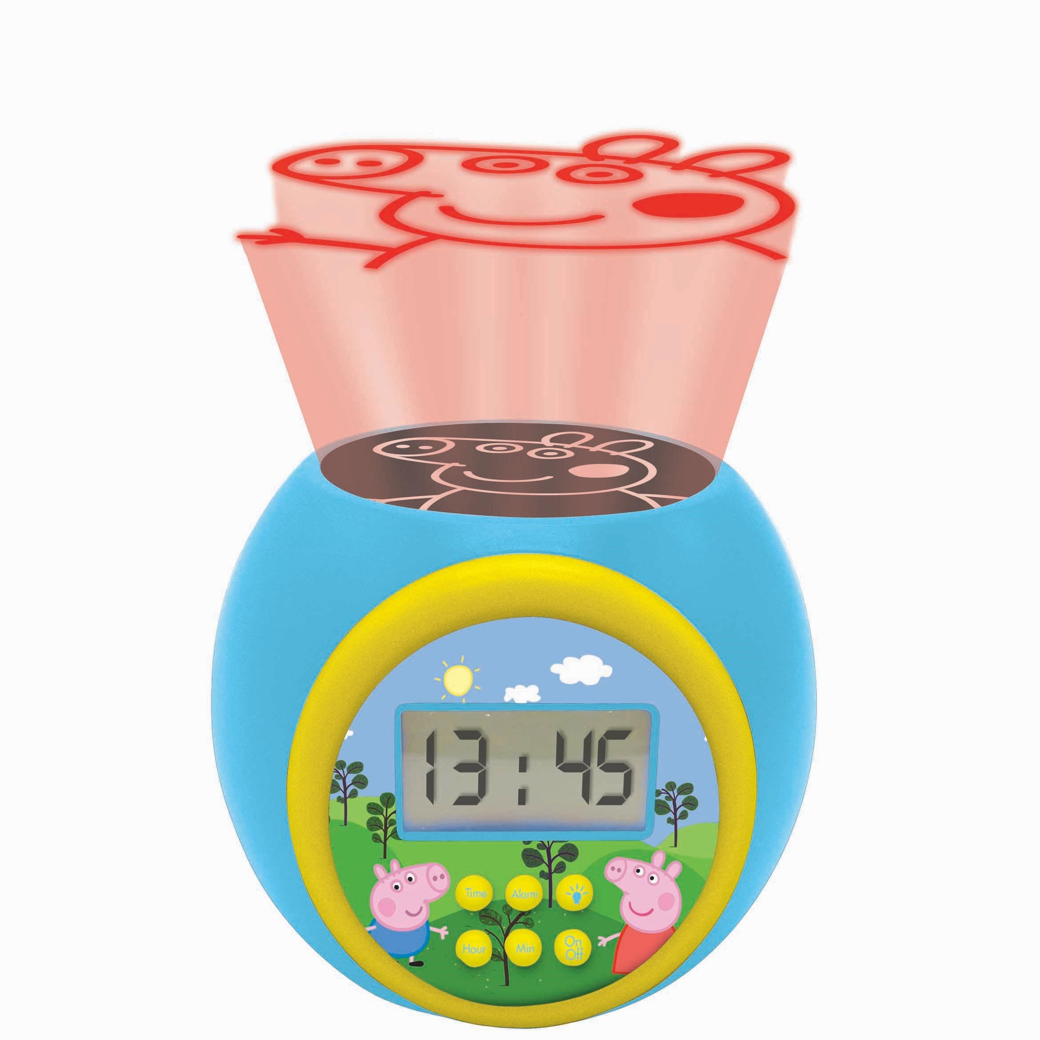 Voir la diapositive 2 : Lexibook Réveil projecteur Peppa Pig