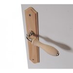 CENTRALE BRICO 2 poignées de porte Bois sans trou, bois entraxe 195 mm