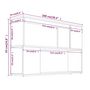 Voir la diapositive 6 : VIDAXL Bibliotheque Chene fume 100x24x63 cm Bois d'ingenierie