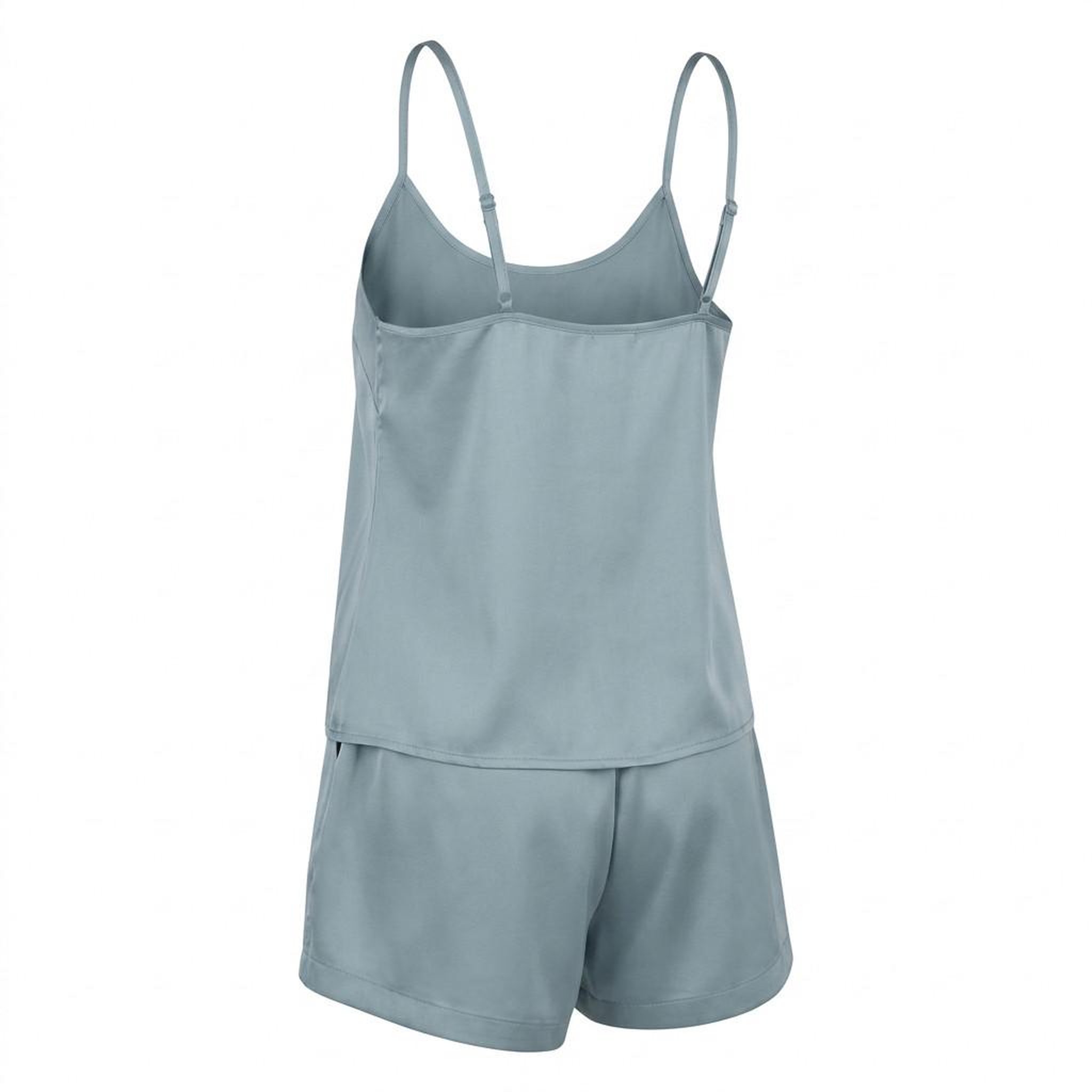 Voir la diapositive 3 : OZABI OZABI Pack 2 Pyjamas Courts Femme, Débardeur Satiné et Short 2 Poches