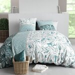 ATELIER DU COTON Housse de couette 260x240 + 2 taies en coton 57 fils