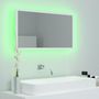 Voir la diapositive 5 : VIDAXL Miroir a LED de salle de bain Blanc 80x8,5x37 cm Acrylique