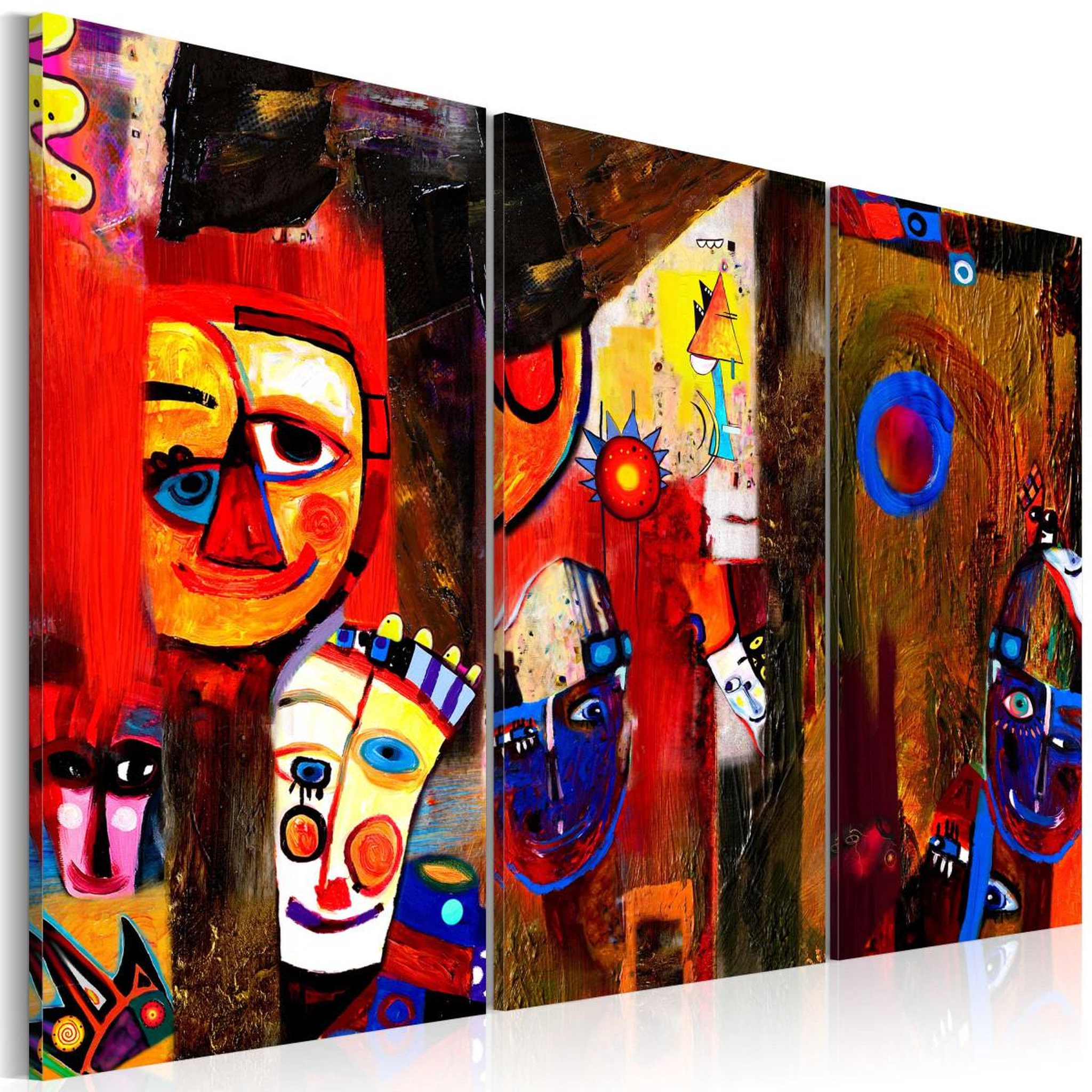 Voir la diapositive 1 : Paris Prix Tableau peint à la main  abstract carnival  80x120cm