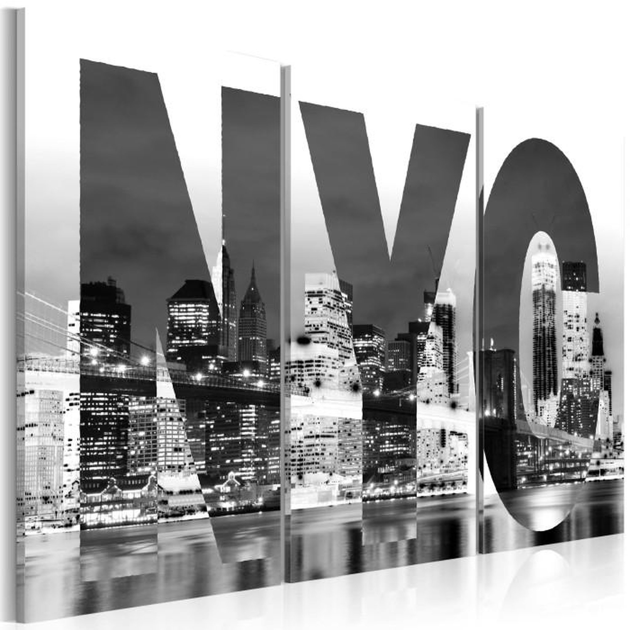 Paris Prix Tableau Imprimé  New York Noir & Blanc. Coloris disponibles : Multicolore