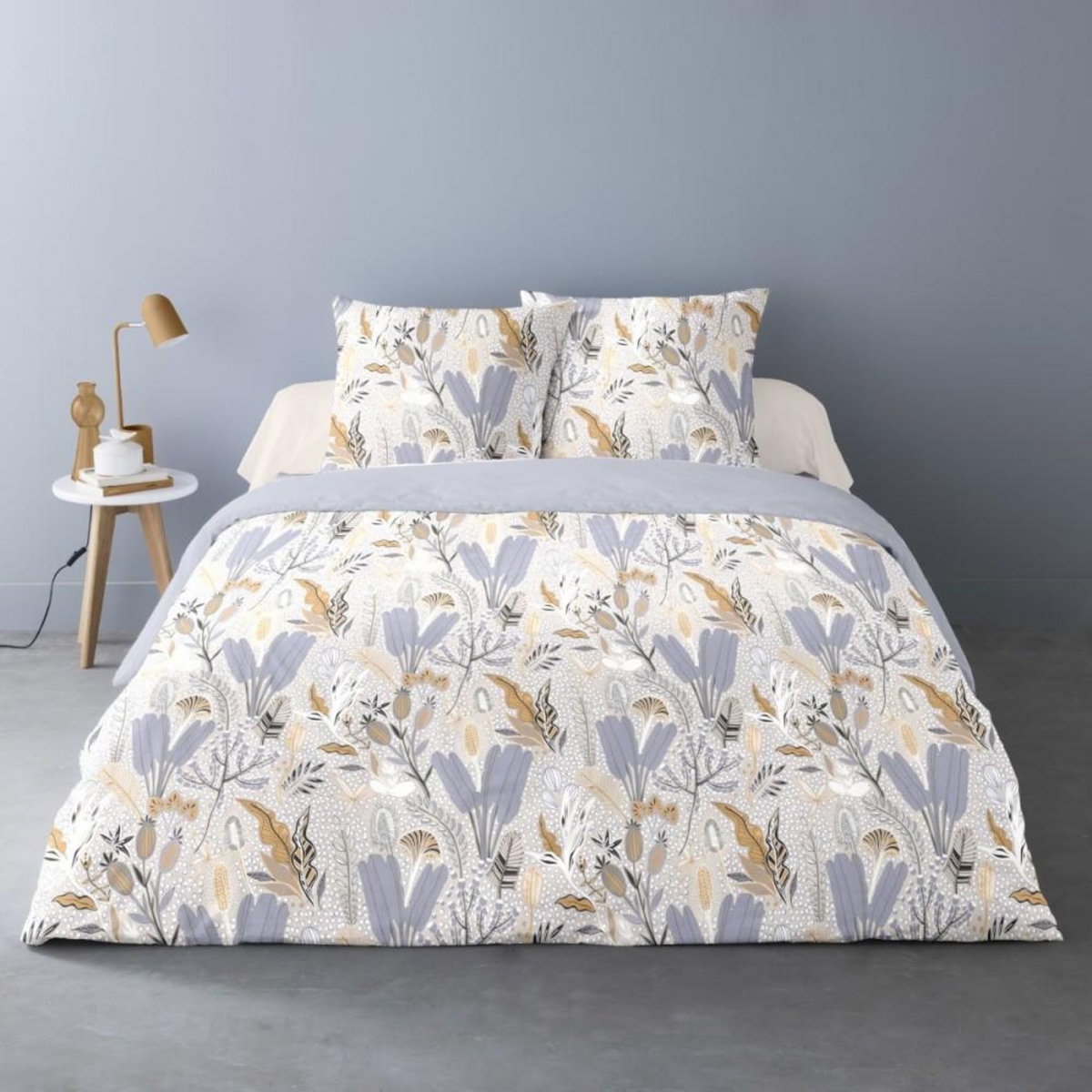 Dourev Housse de couette 240x220 RIKA + 2 taies matière Polaire