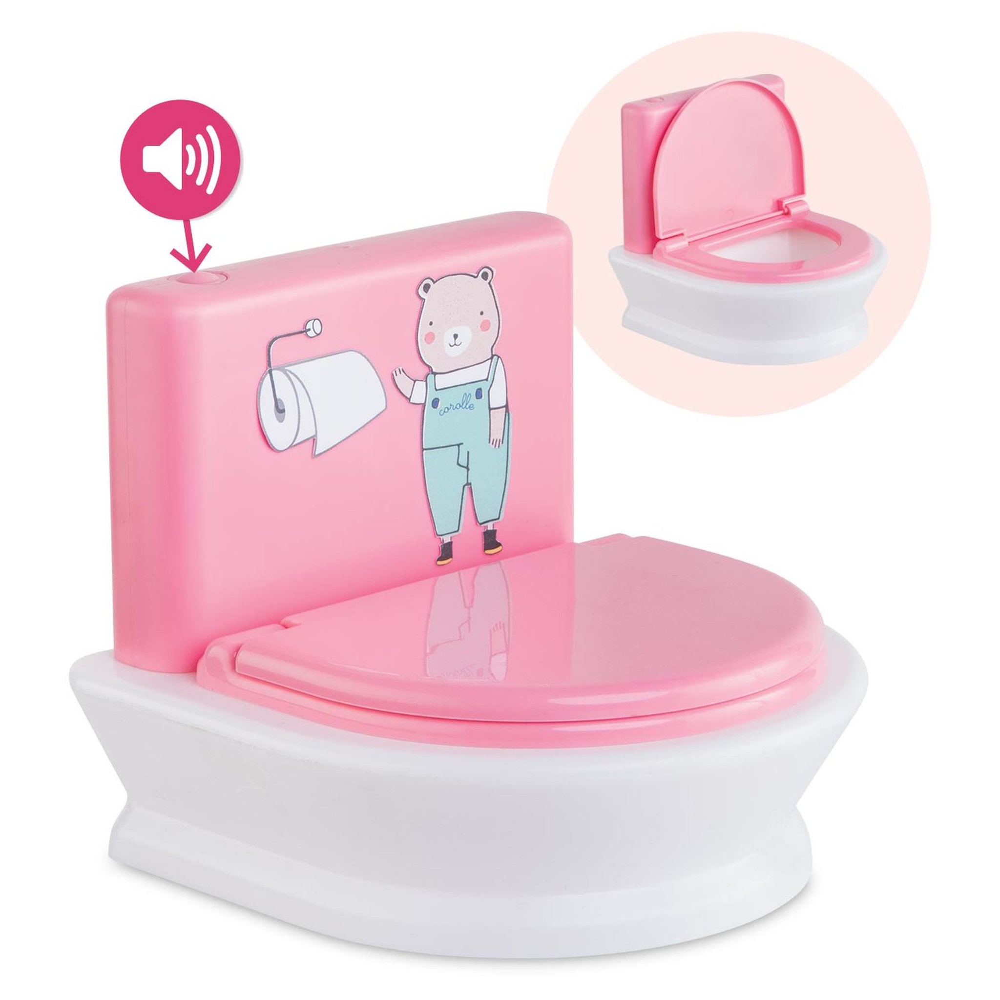 Voir la diapositive 3 : Corolle Toilettes intéractives pour Poupon 30/36 cm