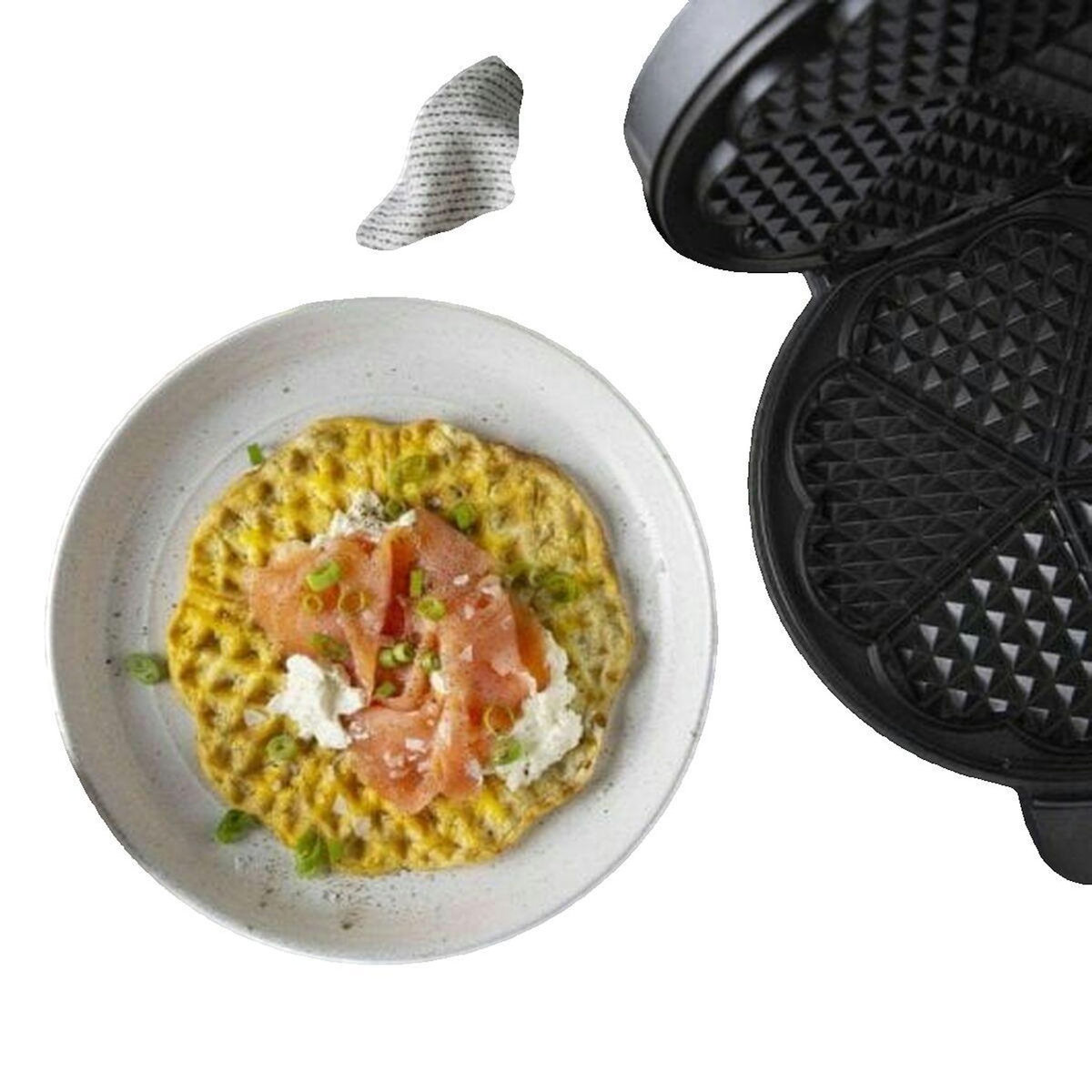 PRINCESS Gaufrier Princess Deluxe Argenté et Noir