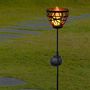 Voir la diapositive 3 : Lumisky Torche solaire en métal BLOSSOM Noir Metal H84.5CM