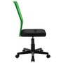 Voir la diapositive 4 : VIDAXL Chaise de bureau Noir et vert 44x52x100 cm Tissu en maille