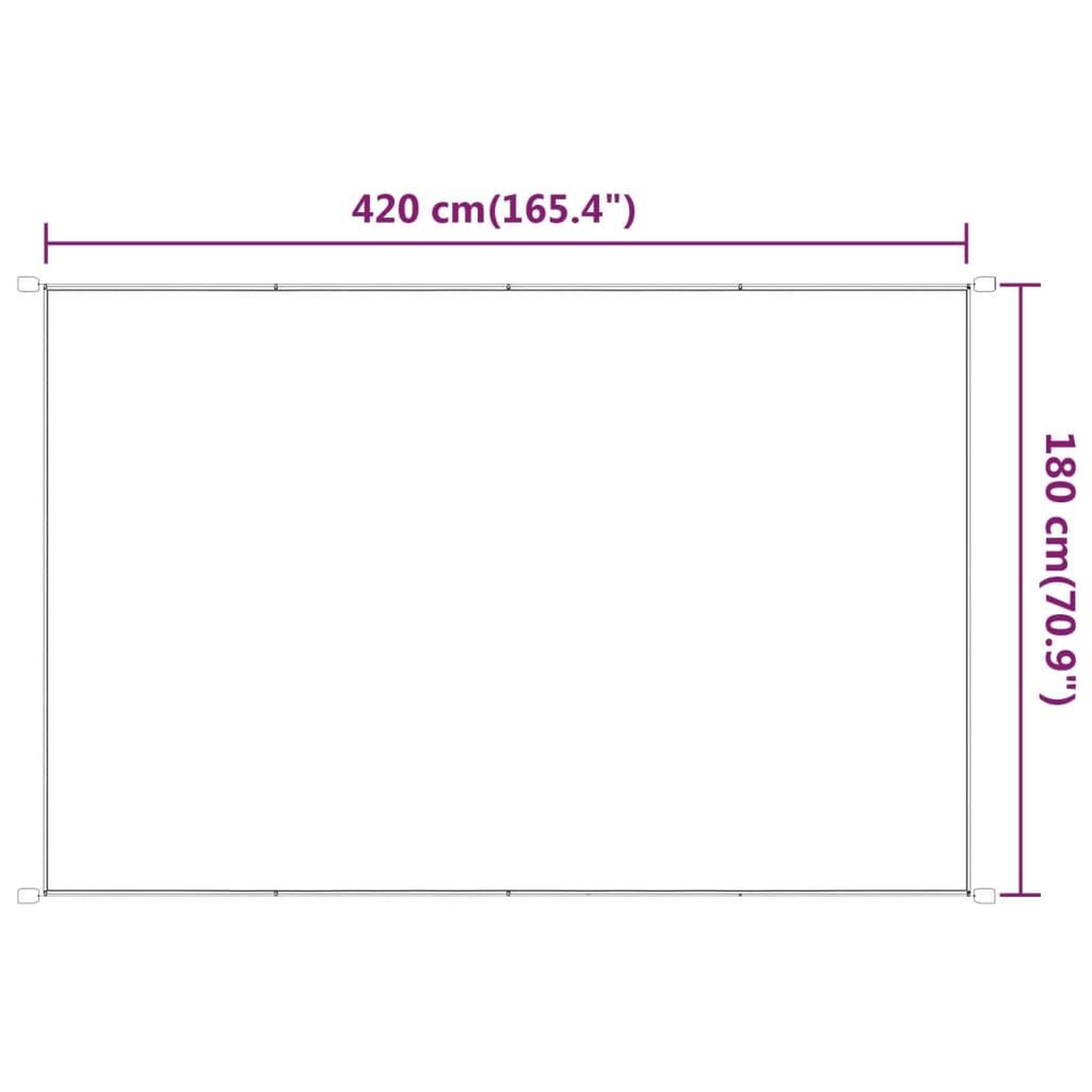 Voir la diapositive 6 : VIDAXL Auvent vertical Vert clair 180x420 cm Tissu oxford