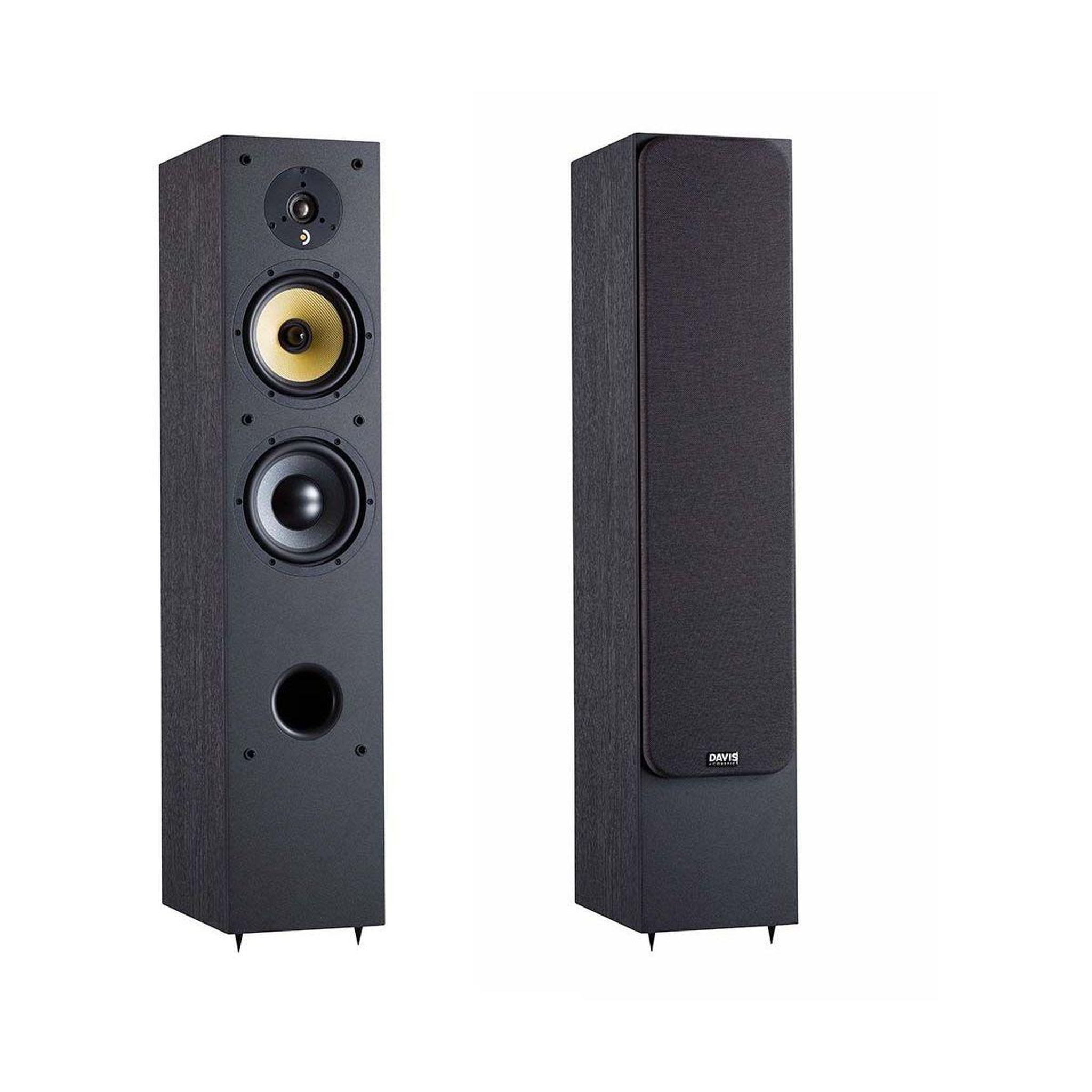 Voir la diapositive 2 : Davis Enceinte colonne ariane 5 noir (x1)