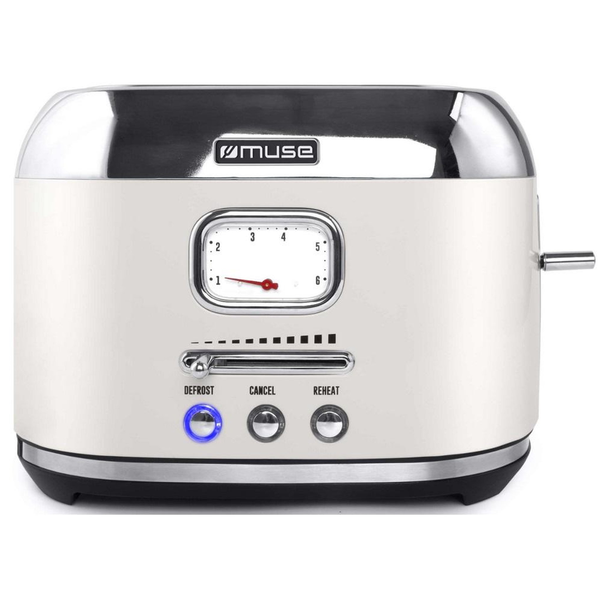 Voir la diapositive 5 : Muse Grille-pains 2 fentes 1000w blanc - ms-120sc