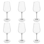 SECRET DE GOURMET Lot de 6 Verres à Vin  Lena  36cl Transparent