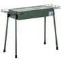 Voir la diapositive 1 : OUTSUNNY Barbecue à charbon portable - 2 grilles, 2 paniers latéraux - dim. 77L x 30l x 70H cm - acier émaillé vert