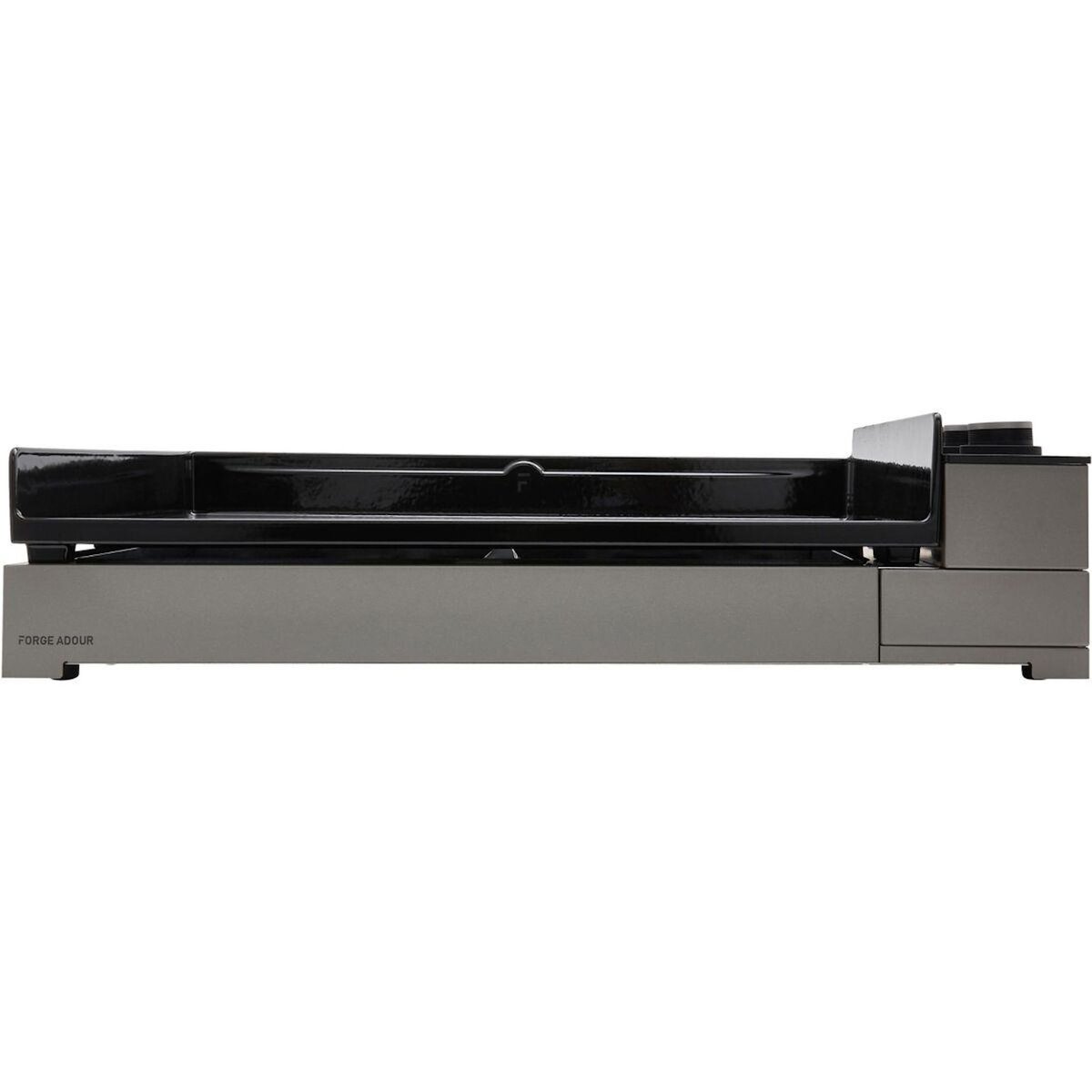 FORGE ADOUR Plancha gaz Premium Acier 75 NG noir gris 3 brûleurs à poser, 73.2x40.9 cm