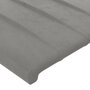 Voir la diapositive 4 : VIDAXL Tetes de lit 4 pcs Gris clair 80x5x78/88 cm Velours