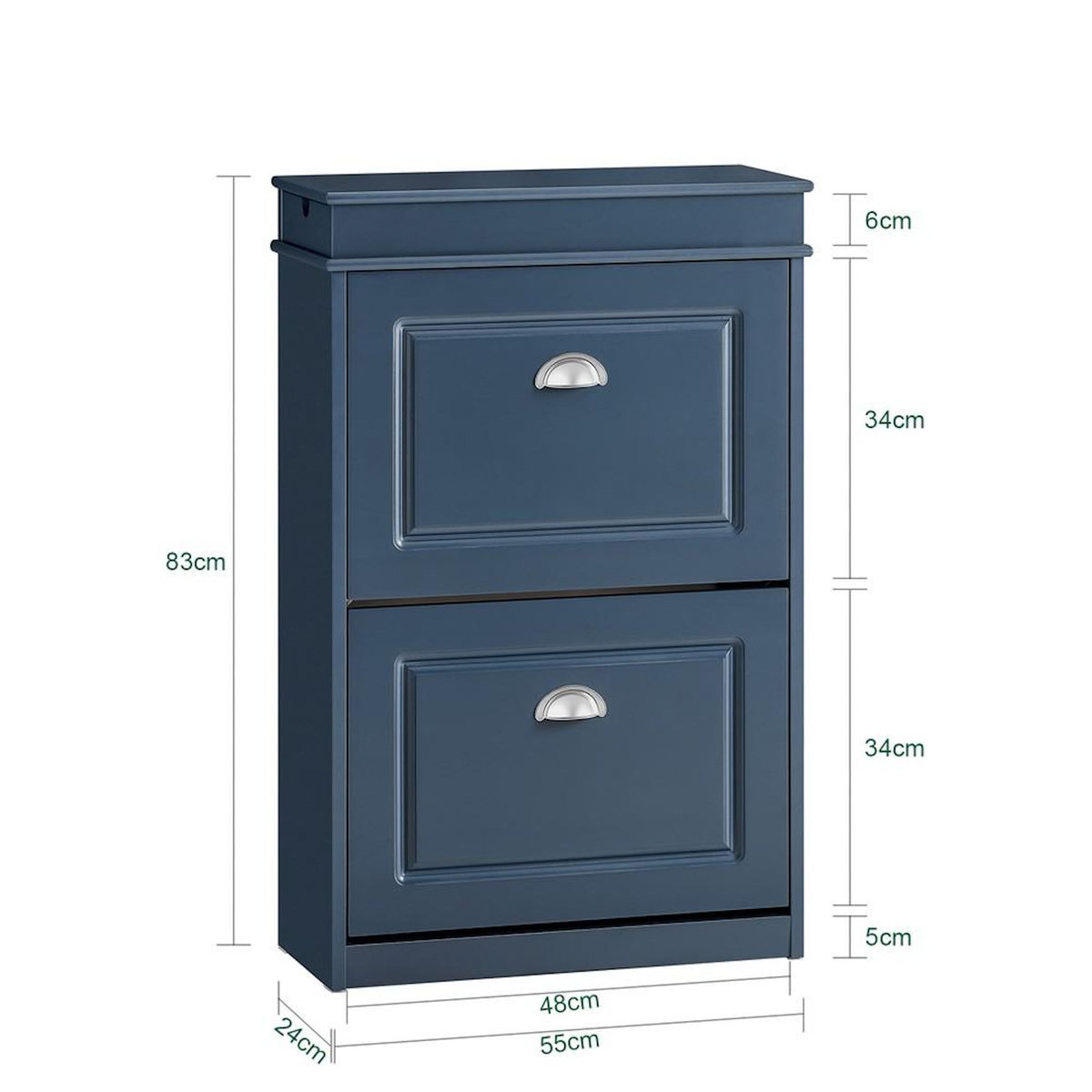 SOBUY SoBuy - Meuble À Chaussures à 2 tiroirs - Classique - FSR78