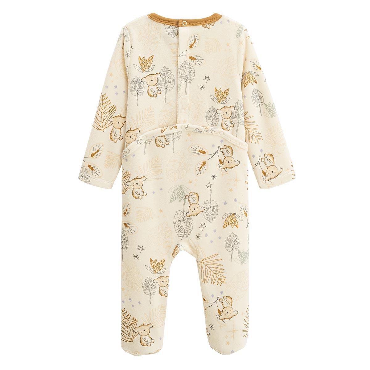 Petit Béguin Lot de 2 pyjamas bébé en velours Constellation