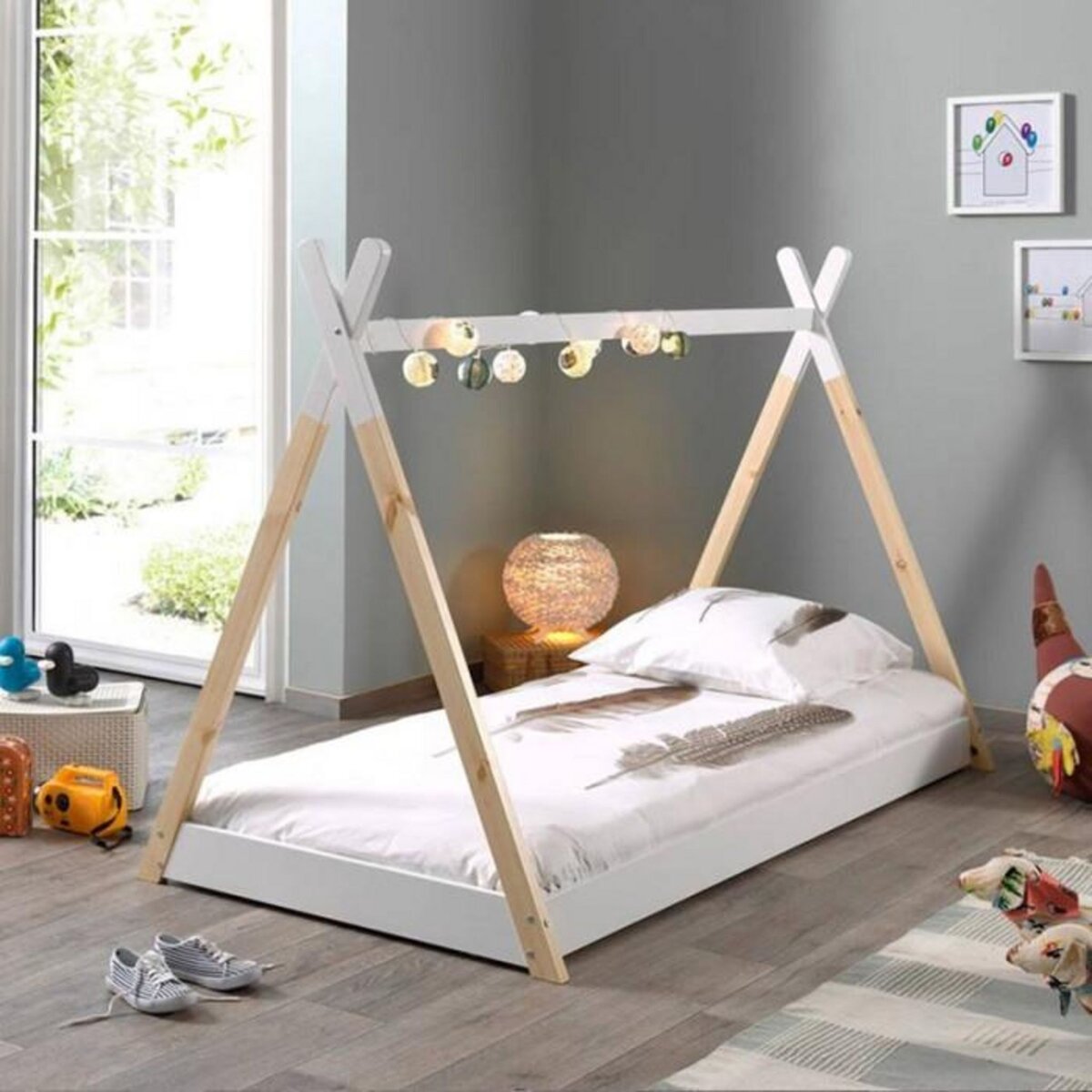 Paris Prix Lit Enfant Design  Tipi  90x200cm Blanc