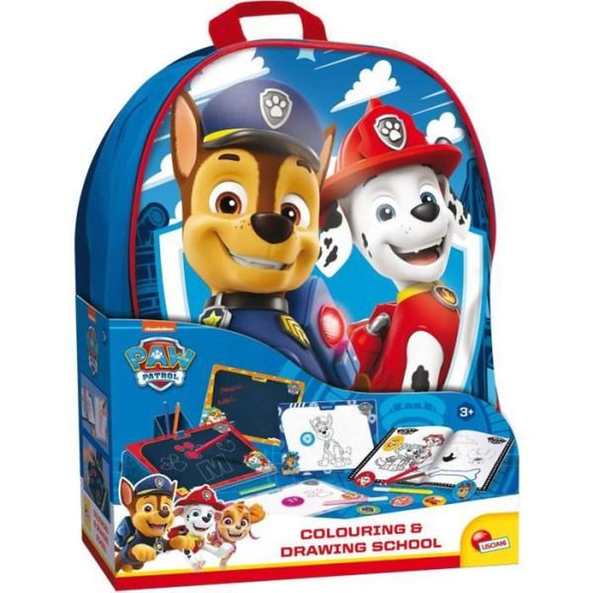 LISCIANI GIOCHI Sac a dos école de dessin et coloriage - paw patrol - lisciani