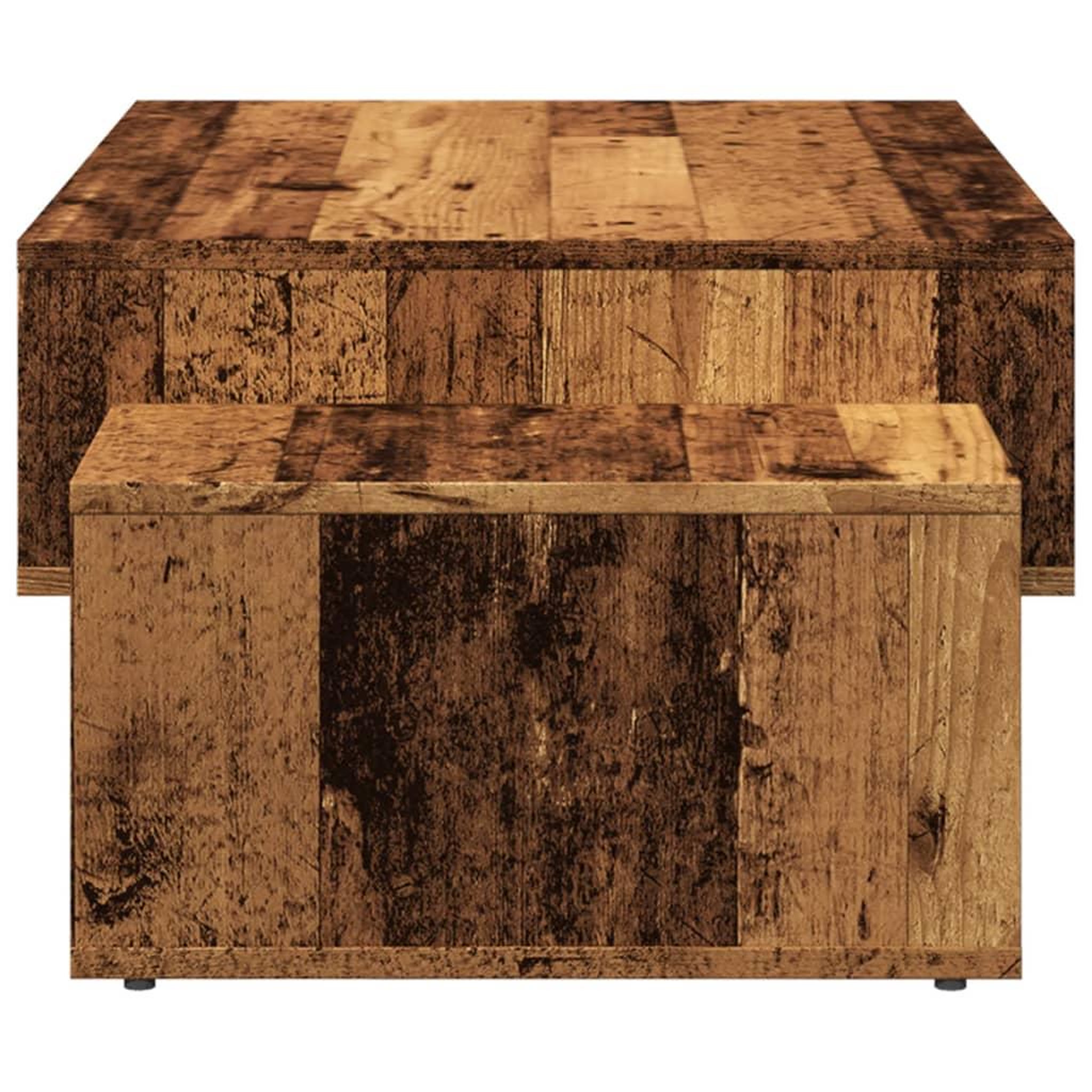 Voir la diapositive 5 : VIDAXL Table basse vieux bois 105x55x32 cm bois d'ingenierie