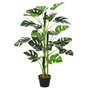 Voir la diapositive 1 : OUTSUNNY Arbre artificiel plante artificielle Monstera H. 100 cm tronc branches lichen feuilles de tortue grand réalisme pot inclus
