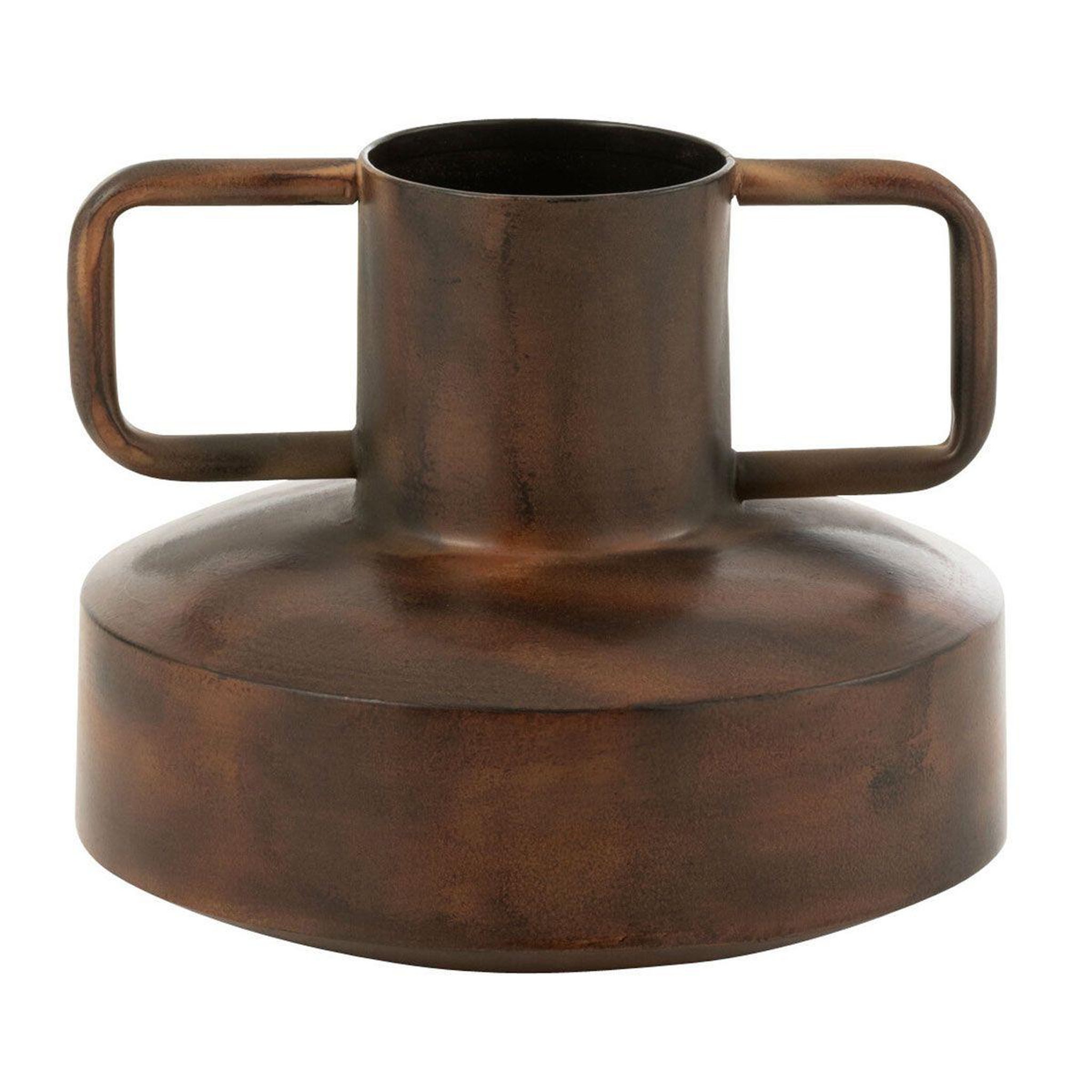 Voir la diapositive 1 : J-LINE Vase design en métal  romana  15cm bronze