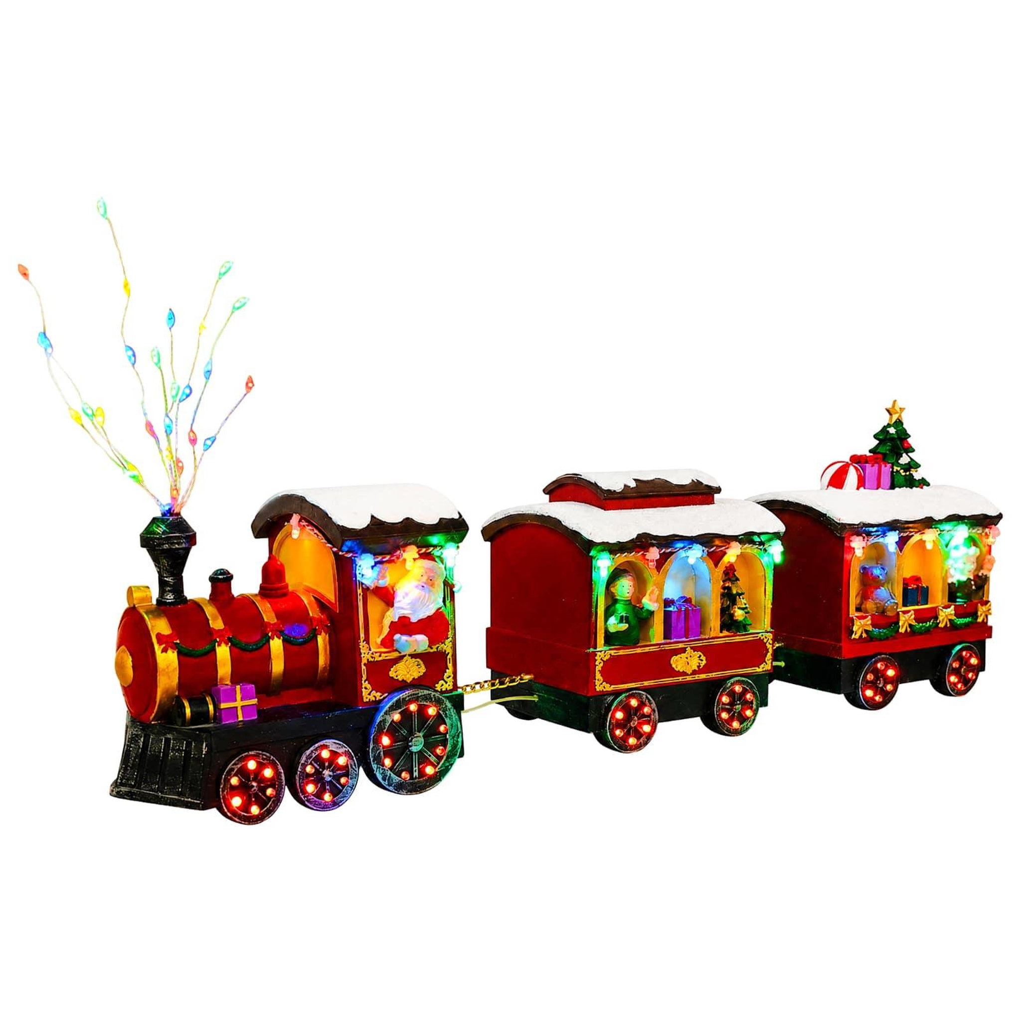 VIDAXL Train de Noël SALO 51 x 9,5 x 24,5 cm Resin Multicolour