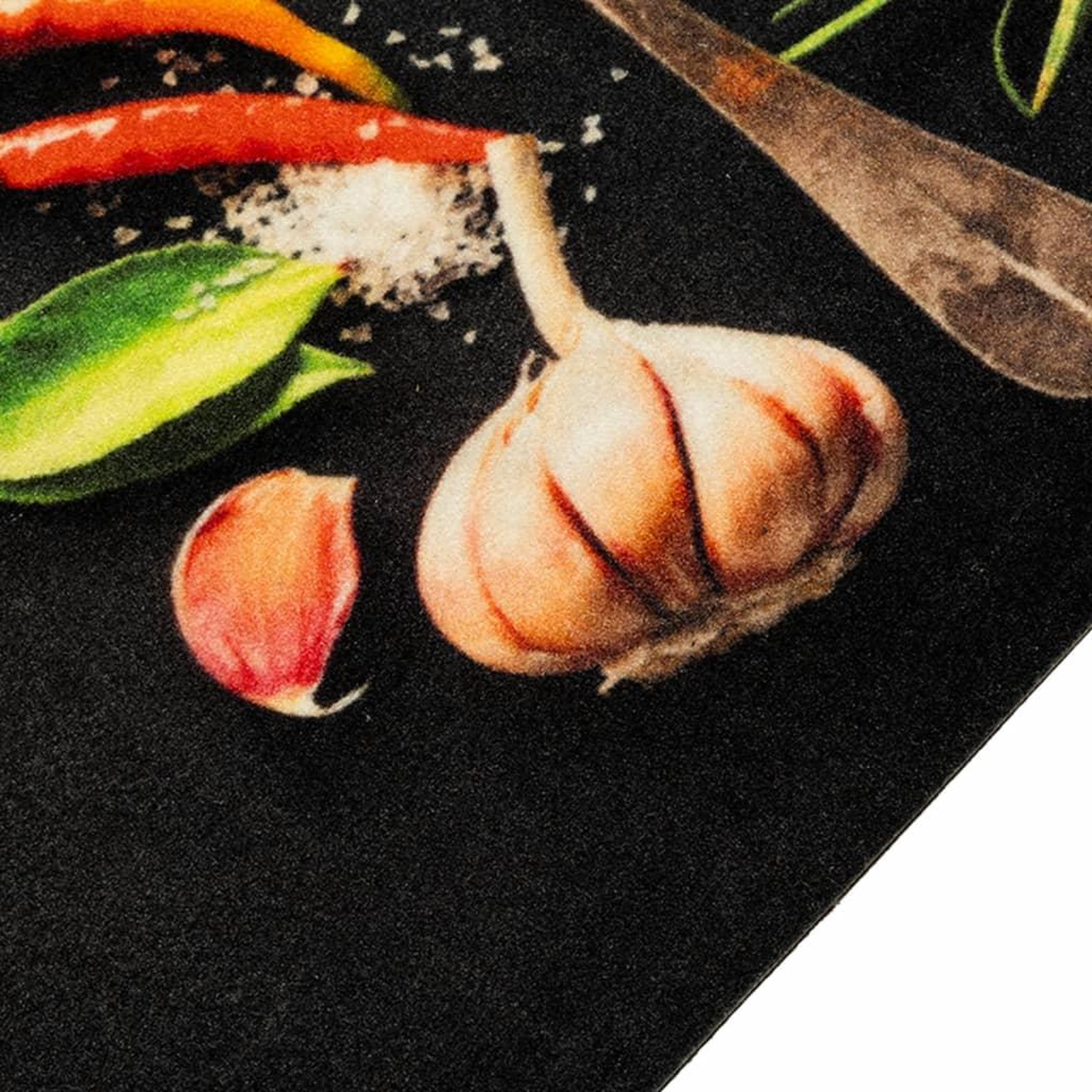 Voir la diapositive 3 : VIDAXL Tapis de cuisine lavable impression d'epices 45x150 cm velours
