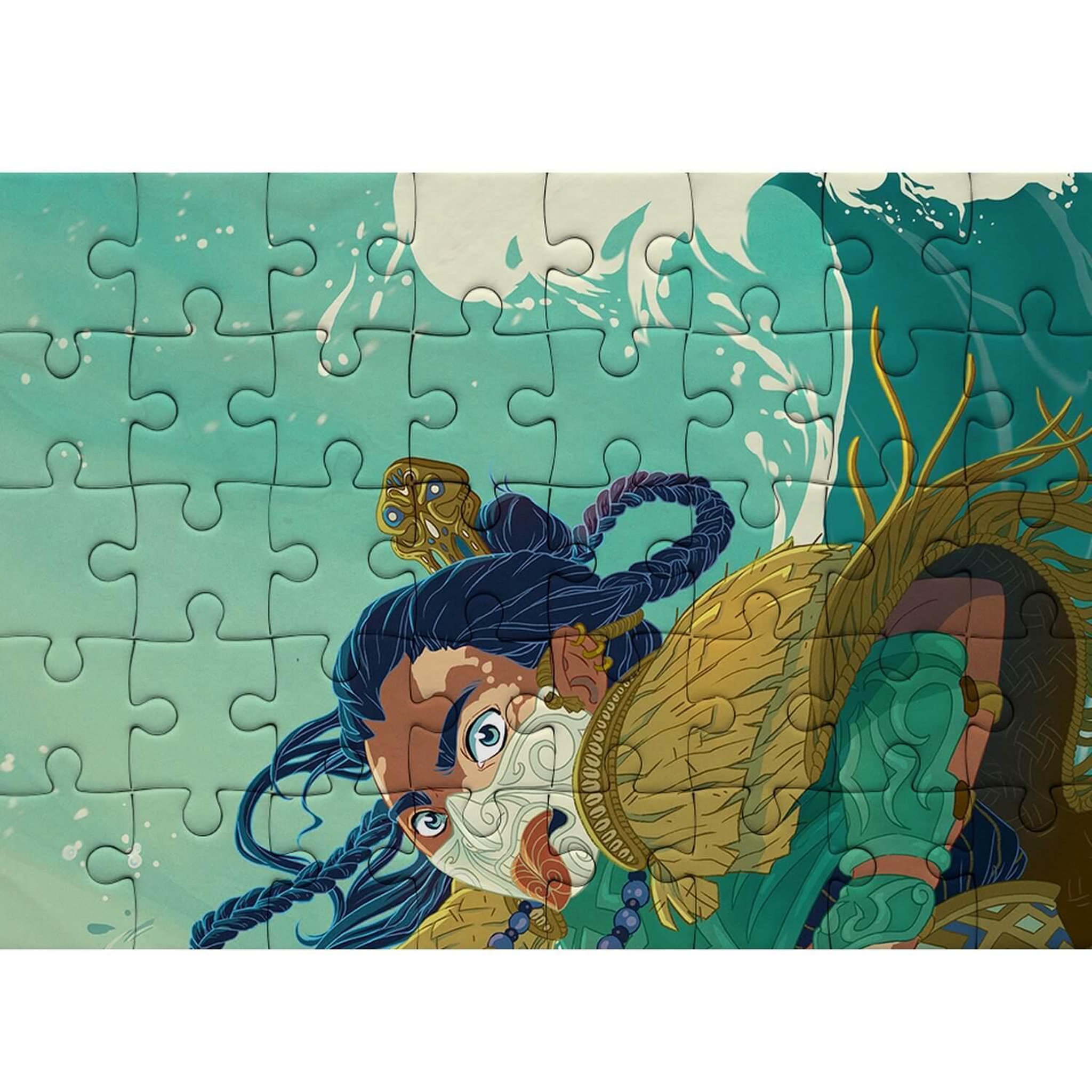 Voir la diapositive 2 : Iello Puzzle 1000 pièces – Sea Spirit – Phosphorescent Glow in the Dark – Univers marin fantastique – Adulte – Iello