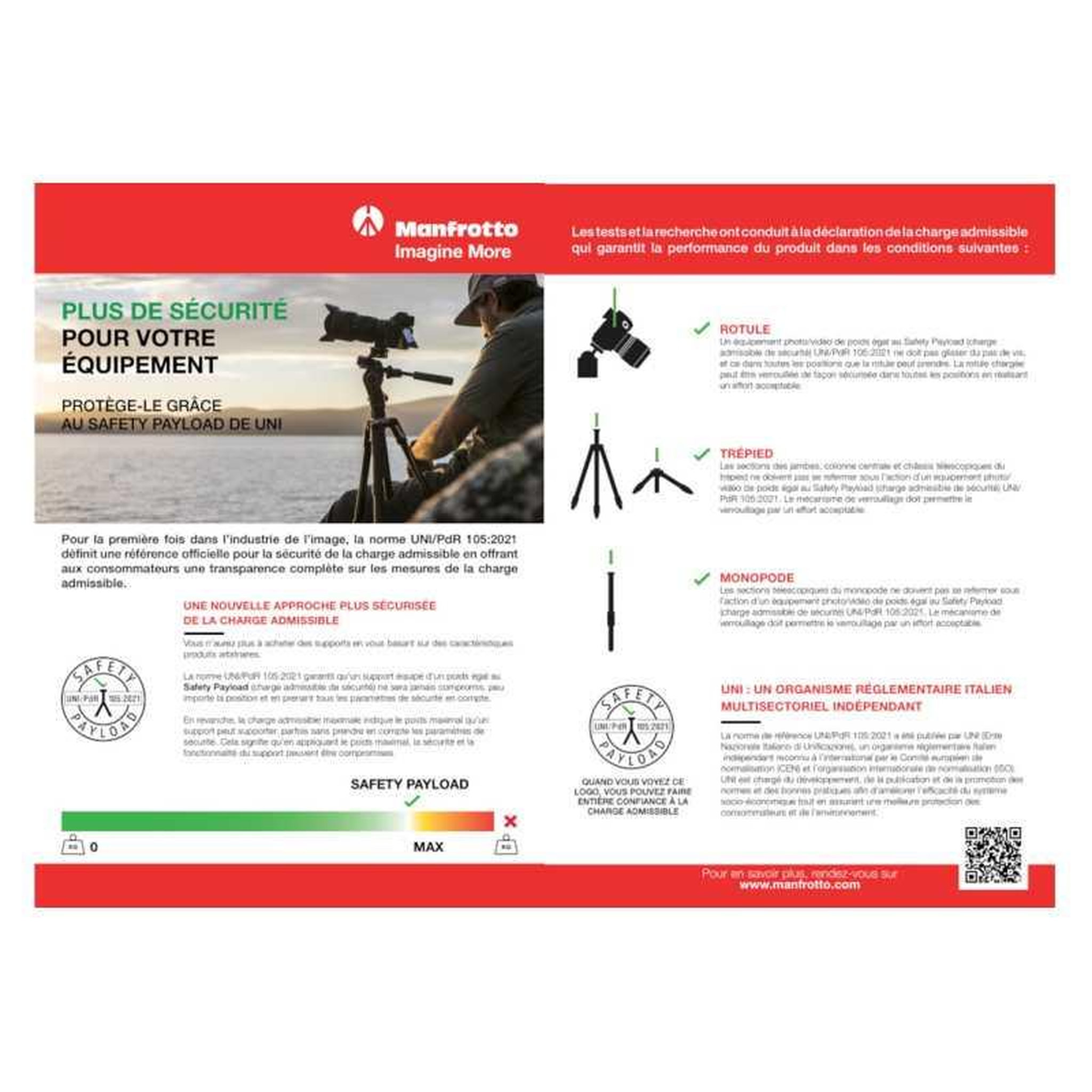 Voir la diapositive 4 : MANFROTTO Trépied de voyage manfrotto befree advanced alpha pour sony alpha a7/a9, tête à rotule 494, aluminium noir, levier qpl travel et easy link