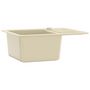 Voir la diapositive 3 : VIDAXL Evier de cuisine Granit Seul lavabo Beige