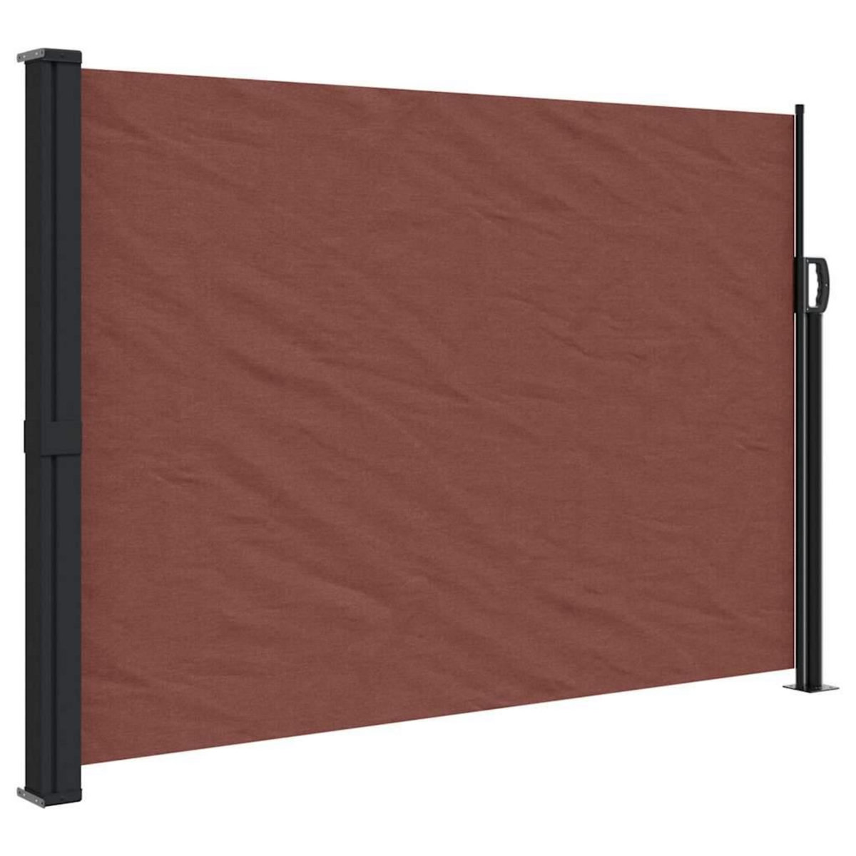 VIDAXL Auvent lateral retractable marron 140x600 cm