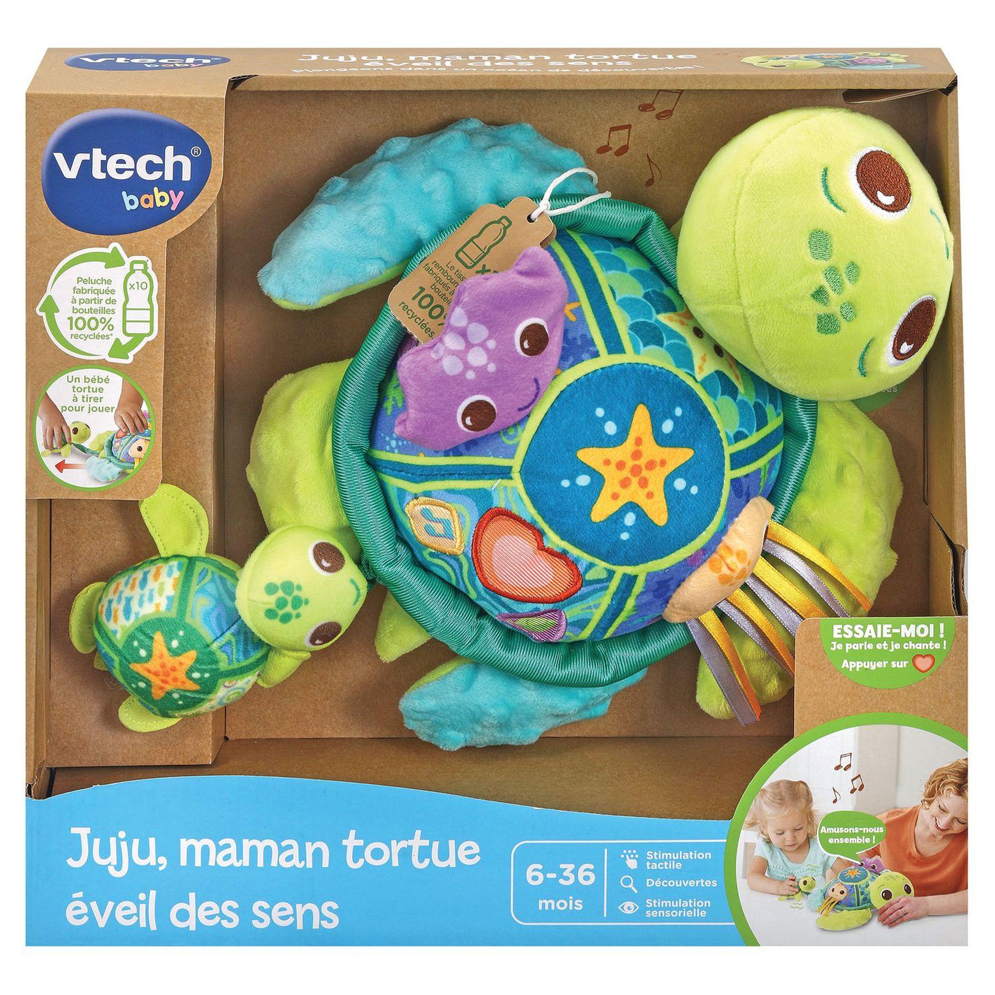 Voir la diapositive 1 : VTECH BABY Juju, maman tortue éveil des sens