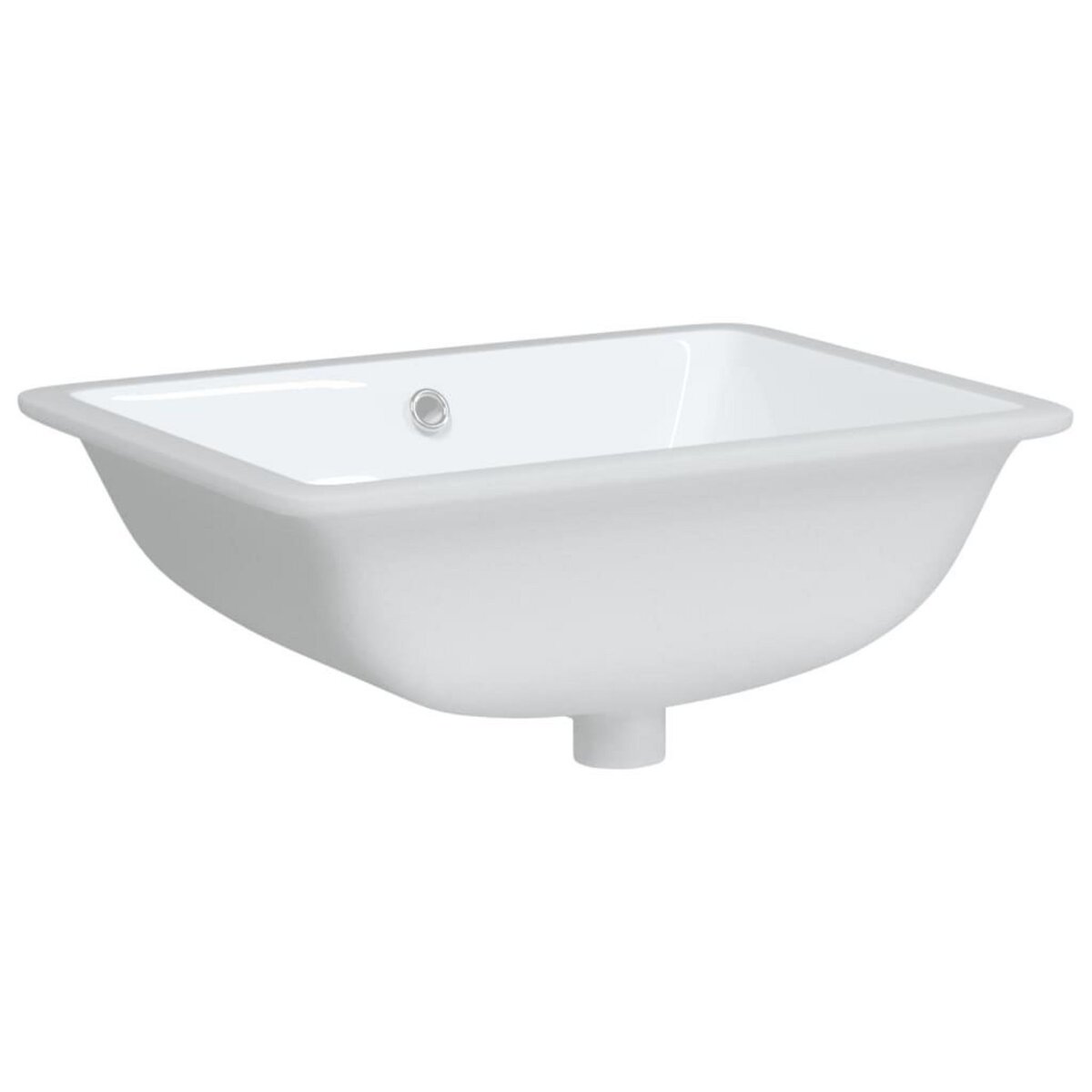 VIDAXL Evier salle de bain blanc rectangulaire ceramique