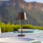 Voir la diapositive 2 : Lumisky Mini lampe de table KELLY MINI Marron Aluminium H22cm