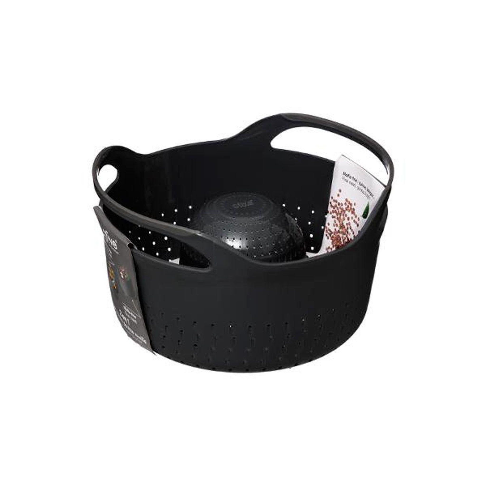 Voir la diapositive 4 : FIVE Passoire double maille  néo  25cm noir