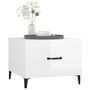 Voir la diapositive 4 : VIDAXL Tables basses avec pieds metal 2 pcs Blanc brillant 50x50x40 cm