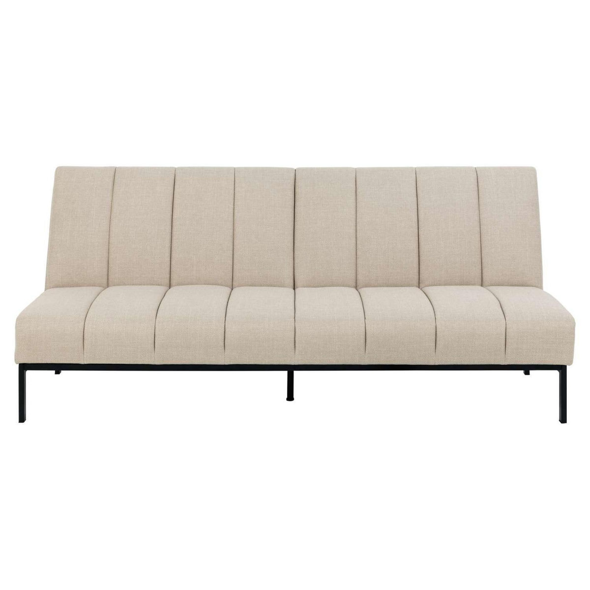 TOILINUX Canapé convertible Caix - 3 places - Beige