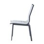 Ozalide Chaise de jardin Ajaccio - Aluminium et textilène - Gris perle